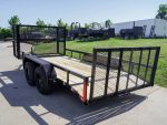 6.4x16 Dovetail Utility Trailer Stacked Baskets (2) 3500lb Axles - Image 4