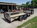 6.4x16 Dovetail Utility Trailer Stacked Baskets (2) 3500lb Axles - Image 6