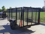 5x10 Straight Deck Utility Trailer 4ft Mesh Sides 3500lb Axle - Image 5