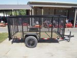 5x10 Straight Deck Utility Trailer 4ft Mesh Sides 3500lb Axle - Image 7