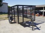 5x10 Straight Deck Utility Trailer 4ft Mesh Sides 3500lb Axle - Image 8