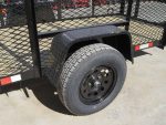5x10 Straight Deck Utility Trailer 4ft Mesh Sides 3500lb Axle - Image 13