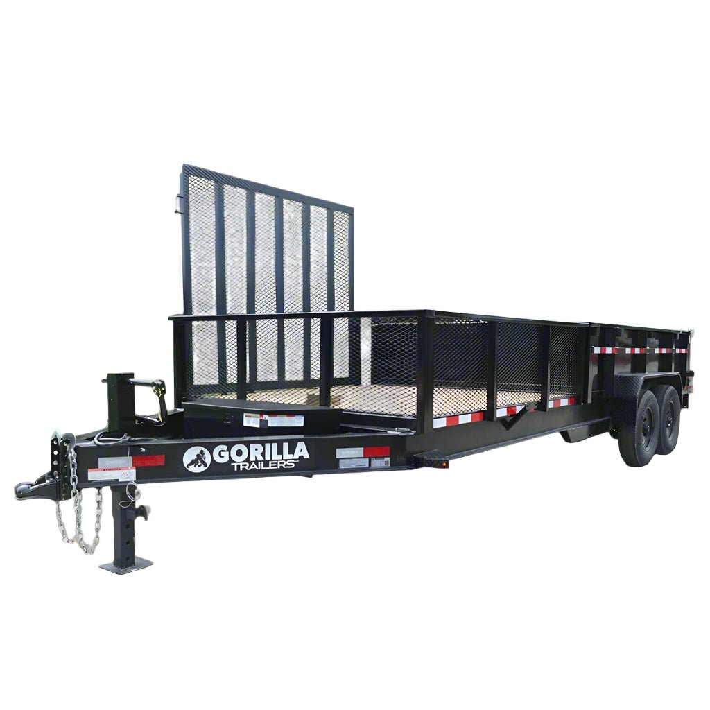 dsc00576-3_dd593c2f-7781-41ca-a3f8-a60d3ba67f18 7x20 Hybrid Utility Dump Trailer 2ft Sides with Box (2) 7K Axles - Image 1