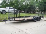 6.4x20 Utility Trailer with Side Gate and 18" Mesh (2) 3,500lb Axles - Image 2