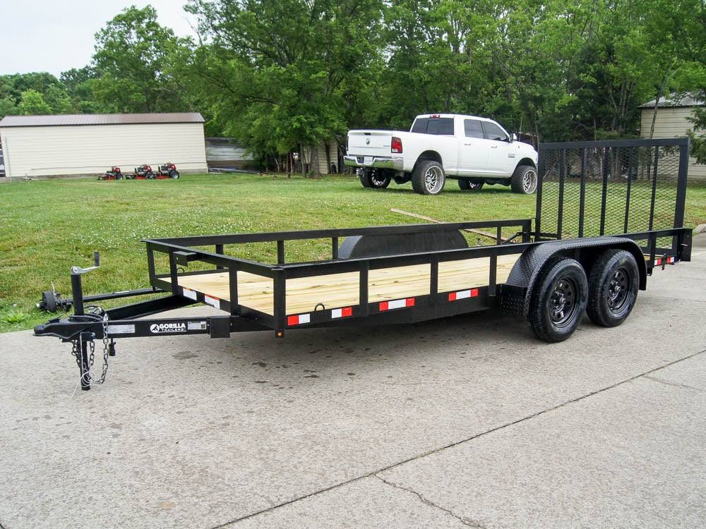 dsc00650_2 6.4x16 Straight Deck Utility Trailer (2) 3500lb Axles - Image 1