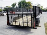 6.4x14 Dovetail Utility Trailer 4ft Mesh (2) 3500lb Axles - Image 4