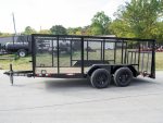 6.4x14 Dovetail Utility Trailer 4ft Mesh (2) 3500lb Axles - Image 7