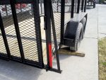 6.4x14 Dovetail Utility Trailer 4ft Mesh (2) 3500lb Axles - Image 13