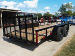 7x16 Utility Trailer Dovetail Powder Coated (2) 3,500lb Axles 7K GVWR - Image 6
