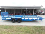 7x20 Heavy Duty Blue Straight Deck Utility Trailer (2) 5,200lb Axles with Brakes - Image 6