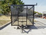7x18 Tandem axle 2-3500lb Utility Trailer 6ft Mesh Sides with Ladder Racks 7K GVWR - Image 2