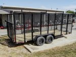 7x18 Tandem axle 2-3500lb Utility Trailer 6ft Mesh Sides with Ladder Racks 7K GVWR - Image 6