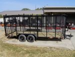 7x18 Tandem axle 2-3500lb Utility Trailer 6ft Mesh Sides with Ladder Racks 7K GVWR - Image 7