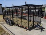 7x18 Tandem axle 2-3500lb Utility Trailer 6ft Mesh Sides with Ladder Racks 7K GVWR - Image 8
