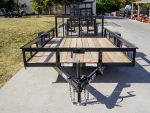 7x14 Dovetail Utility Trailer 3,500lb Axle with Brake - Image 2