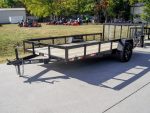 7x14 Dovetail Utility Trailer 3,500lb Axle with Brake - Image 3