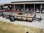 7x14 Dovetail Utility Trailer 3,500lb Axle with Brake