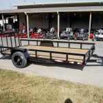 7x14 Dovetail Utility Trailer 3,500lb Axle with Brake