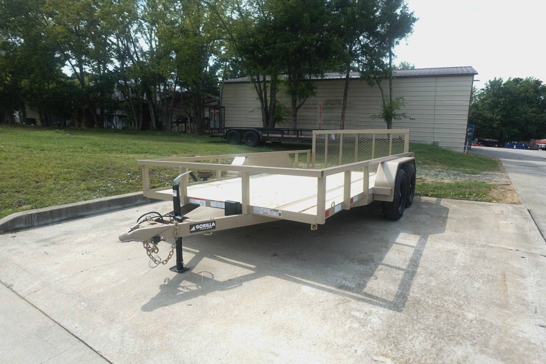 dsc01081-3 7x14 Straight Deck Tube Top Utility Trailer (2) 3,500lb Axles - Image 1