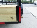 6.4x12 Straight Deck Utility Trailer 6ft Ladder Racks (2) 3500lb Axles - Image 11