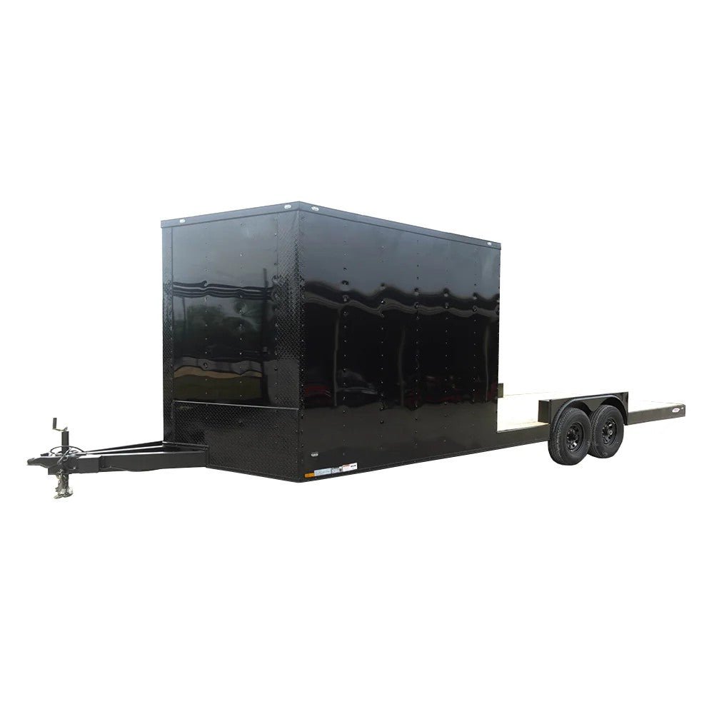 dsc01274-2_3e968cc6-4a37-4d13-a8f1-00061600d606 8.5x24 Hybrid Enclosed Trailer V-Nose (2) 7,000lb Axles Storage - Image 1