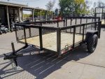 6.4x10 Dovetail Utility Trailer with 2ft Mesh Sides 3,500lb Axle - Image 8