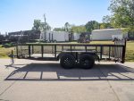 6.4x16 Dovetail Utility Trailer 2ft Mesh (2) 3500lb Axles 7K GVWR - Image 4