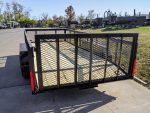 6.4x16 Dovetail Utility Trailer 2ft Mesh (2) 3500lb Axles 7K GVWR - Image 6