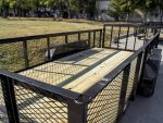 6.4x16 Dovetail Utility Trailer 2ft Mesh (2) 3500lb Axles 7K GVWR - Image 14