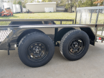 6.4x12 Dovetail Utility Trailer with Side Baskets (2) 3500lb Axles - Image 13