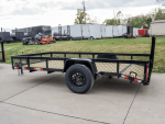6.4x12 Dovetail Utility Trailer with 1ft Mesh Sides 3,500lb Axle - Image 3