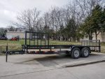 6.4x18 Dovetail Utility Trailer with Side Gate (2) 3,500lb Axle - Image 2