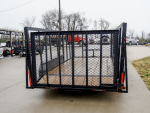6.4x14 Dovetail Utility Trailer with 4ft Rails (2) 3500lb Axles - Image 5