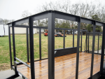 6.4x14 Dovetail Utility Trailer with 4ft Rails (2) 3500lb Axles - Image 10