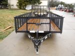 6.4x16 Straight Deck Utility Trailer with 2ft Mesh Sides Tall Gate 7K GVWR - Image 2