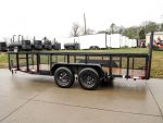 6.4x16 Straight Deck Utility Trailer with 2ft Mesh Sides Tall Gate 7K GVWR - Image 3