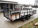 6.4x16 Straight Deck Utility Trailer with 2ft Mesh Sides Tall Gate 7K GVWR - Image 7