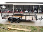 6.4x16 Straight Deck Utility Trailer with 2ft Mesh Sides Tall Gate 7K GVWR - Image 8