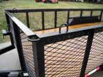 6.4x16 Straight Deck Utility Trailer with 2ft Mesh Sides Tall Gate 7K GVWR - Image 12