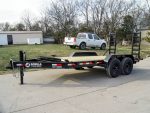7x14 IBeam Equipment Trailer (2) 7K Axles with Stand-Up Ramps 14K GVWR - Image 3
