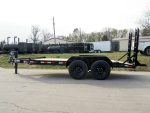 7x14 IBeam Equipment Trailer (2) 7K Axles with Stand-Up Ramps 14K GVWR - Image 4