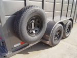 20ft Charcoal Gooseneck Livestock Cattle Trailer (2) 7K Axles 14K GVWR - Image 15