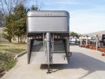 24ft Charcoal Gooseneck Livestock Cattle Trailer (2) 7K Axles 14K GVWR - Image 6