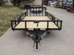 6.4x16 Tube Top Dovetail Utility Trailer (2) 3,500lb Axles 7K GVWR - Image 2
