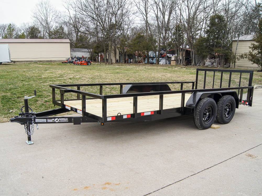 dsc03116_3 6.4x16 Tube Top Dovetail Utility Trailer (2) 3,500lb Axles 7K GVWR - Image 1