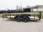 6.4x16 Tube Top Dovetail Utility Trailer (2) 3,500lb Axles 7K GVWR - Image 3