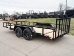 6.4x16 Tube Top Dovetail Utility Trailer (2) 3,500lb Axles 7K GVWR - Image 4