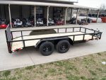6.4x16 Tube Top Dovetail Utility Trailer (2) 3,500lb Axles 7K GVWR - Image 6