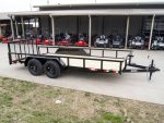 6.4x16 Tube Top Dovetail Utility Trailer (2) 3,500lb Axles 7K GVWR - Image 7
