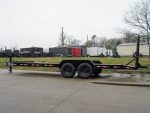7x22 IBEAM Equipment Trailer (2) 7K Axles Stand-Up Ramps 14K GVWR - Image 3